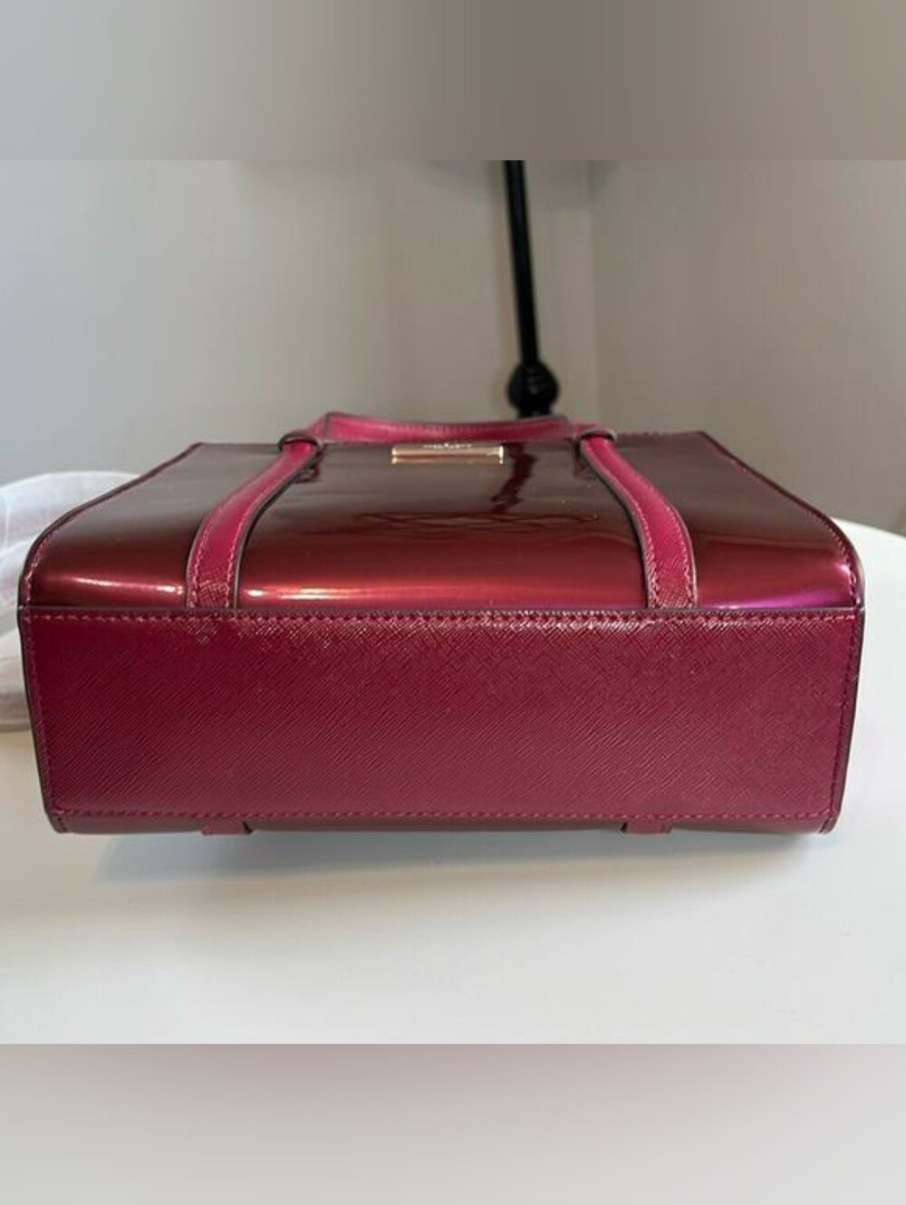 kate spade Patent Dark Raspberry Patent Leather Satchel - Picture 6 of 8